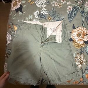 Old Navy Olive Green Straight Shorts